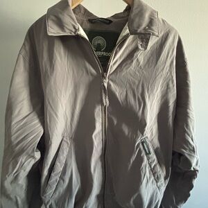 Weatherproof Men's Taupe Windbreaker Small